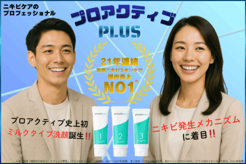 ニキビケア化粧品といえば【プロアクティブプラス】